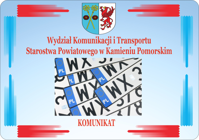 Informacja Wydziału Komunikacji i Transportu